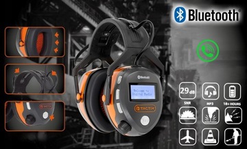 ЗАЩИТНЫЕ НАУШНИКИ FM, BLUETOOTH, ФУНКЦИЯ FOX TACTIX