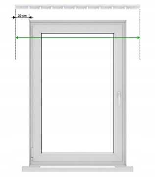 Одинарный потолочный рельс из ПВХ с крышкой, потолочный карниз с крышкой из KPL