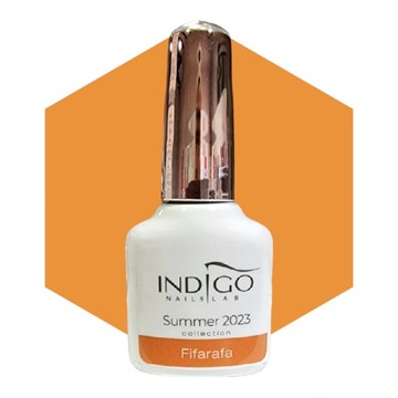 Lakier Hybrydowy Indigo FIFARAFA Pomarańczowy 7ml