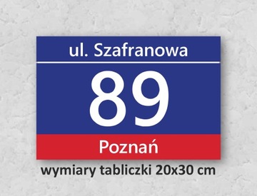 Адресная табличка с номерами домов и заборов 60х12.