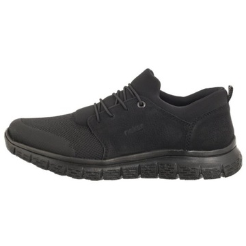 Buty Sneakersy Płbuty Męskie Rieker Czarne B6650-00 Black