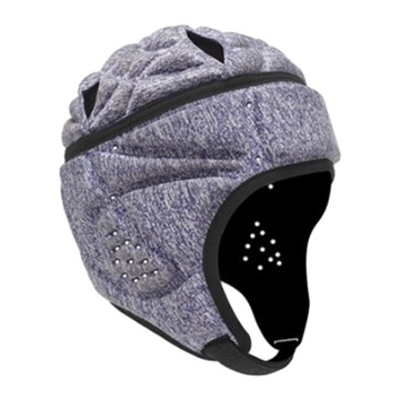 Kask do rugby dla dorosłych, czapka ochronna do rugby, oddychająca osłona twarzy w kolorze fioletowym