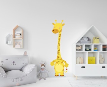 Наклейка на стену «ИЗМЕРЕНИЕ ВЫСОТЫ ЖИРАФ» 2