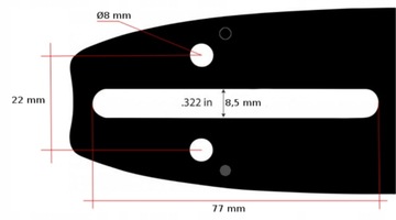НАПРАВЛЯЮЩАЯ ПИЛА HUSQVARNA 38 СМ 15 ФУТОВ 2 ЦЕПИ