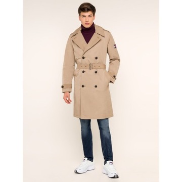 TOMMY HILFIGER PŁASZCZ HOODED KAPTUR THERMORE M