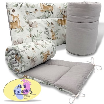 OCHRANIACZ DO ŁÓŻECZKA GRUBY CAŁE ŁÓŻECZKO DWUSTRONNY 360x30cm Z WIĄZANIEM