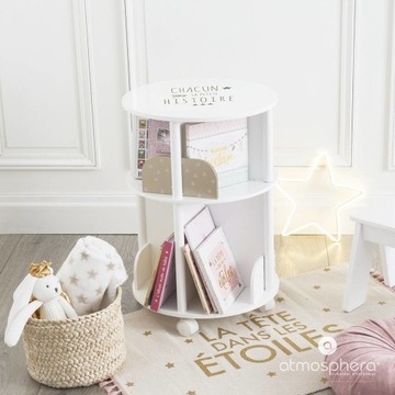 КНИЖНЫЙ ШКАФ, БЕЛАЯ ПОЛКА ДЛЯ ДЕТСКИХ ИГРУШЕК