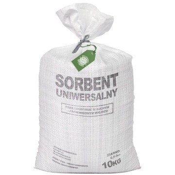SORBENT UNIWERSALNY 20L DO OLEJU, BENZYNY, ROPY, FARBY, SMARY 10KG