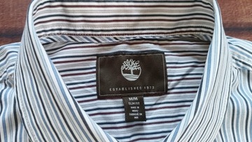 TIMBERLAND Koszula męska Slim Fit paski LOGO M