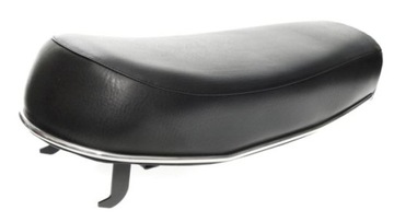 Сиденье WSK 125 175 B3, черное, полоса гладкая