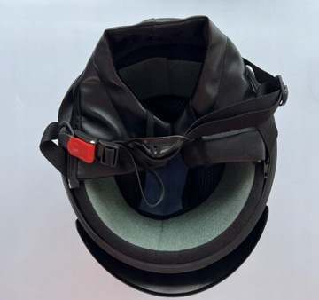 PU SKÓRZANY KASK MOTOCYKLOWY ORZESZEK HEŁM RETRO