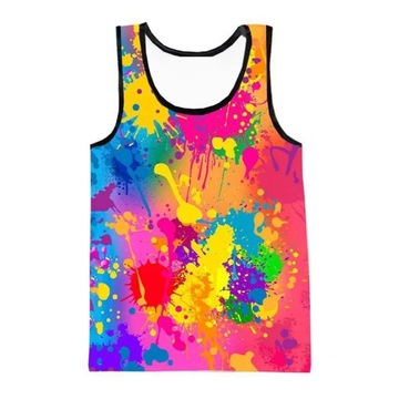 Koszulka bez rękawów Full Print Colorful