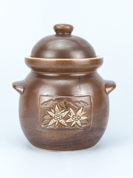 ceramiczny pojemnik 1l kamionka Kołda Będzin szarotka