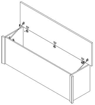 Ящик для хранения постельного белья FIONA F19 sonoma