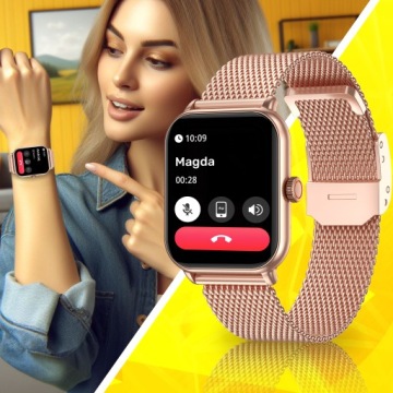 SMARTWATCH МЕНЮ ЧАСОВ ЖЕНСКИЕ ЧАСЫ ПОЛЬСКИЙ TALKS СПОРТ МУЖСКИЕ PL PULSE WATCH