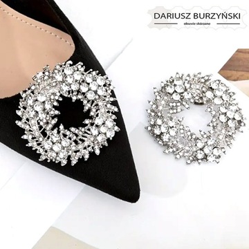 OZDOBA KORONA do butów NA TORBY BUTY BROSZKA KLIPS BURZYŃSKI