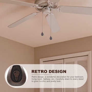 Удлинительная люстра с цепочкой и подвесным вентилятором