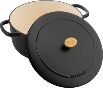 Garnek żeliwny z pokrywką 5,5l BALLARINI