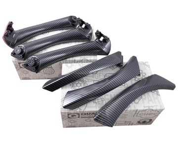 KLAMKA RĄCZKA UCHWYT DRZWI LEWY PRAWY BMW 3 E90 E91 CARBON