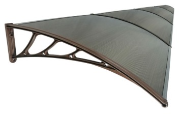 КРЫША НАД ДВЕРЬЮ КРЫША 500х100 ПОЛИКАРБОНАТ