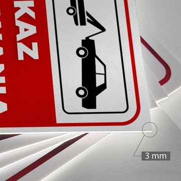 Знак парковка запрещена 20х30 см.