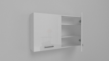Szafka łazienkowa wisząca W12 120 cm biały połysk
