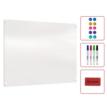 Tablica magnetyczna suchościeralna 90x60 bezramowa
