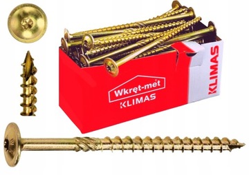 WKRĘTY CIESIELSKIE DO DREWNA TALERZOWE TORX 8x280mm 50szt