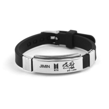 Bts Jimin Bracelet Silicone Adjustable Wrist Band