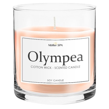 Möller SPA OLYMPEA SOJOWA NATURALNA ŚWIECZKA ŚWIECA O ZAPACHU PERFUM