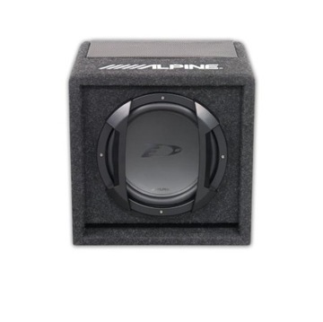 ALPINE SWE-815 + ПУЛЬТ ДУ + МОНТАЖНЫЕ КАБЕЛИ / ACTIVE BASS BOX