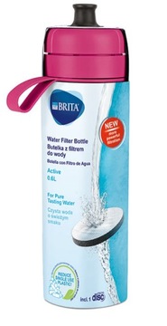 Bidon, butelka filtr Brita Active fill&go róż