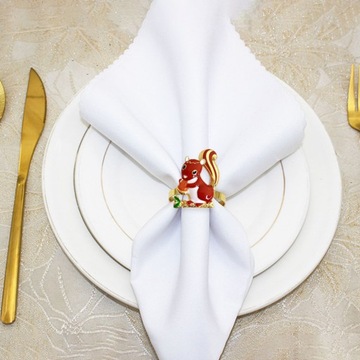 МЕТАЛЛИЧЕСКИЕ КОЛЬЦА ДЛЯ САЛФЕТОК УКРАШЕНИЯ НА СТОЛ 6 ШТ.