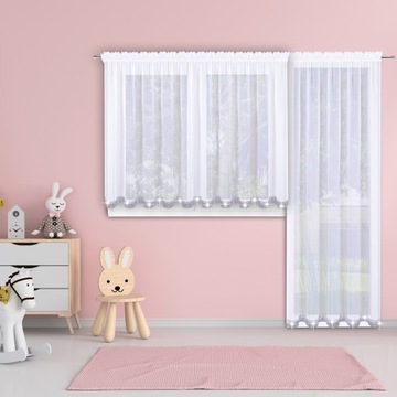 КОМПЛЕКТ ВУАЛЬНЫХ ЗАТОР ДЛЯ БАЛКОНА С ЦИРКОНОМ