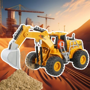 ЭКСКАВАТОР С ДИСТАНЦИОННЫМ УПРАВЛЕНИЕМ БУЛЬДОЗЕР ДИСТАНЦИОННАЯ СТРОИТЕЛЬНАЯ МАШИНА RC LED + ДЫМ