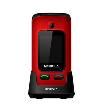 TELEFON DLA SENIORA Z KLAPKĄ KOMÓRKOWY STACJONARNY DLA OSOBY STARSZEJ SOS