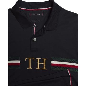 TOMMY HILFIGER KOSZULKA POLO LOGO TH MONOGRAM M