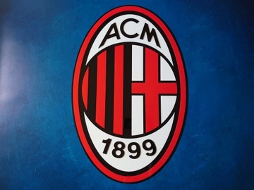 Логотип AC Milan 3D настенный герб, 100 см, подарок мужу парня