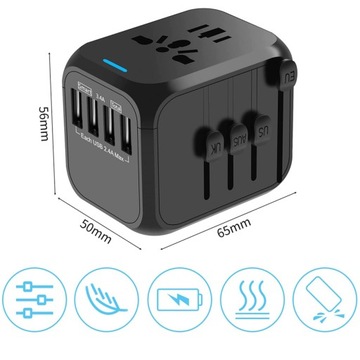 ДОРОЖНЫЙ АДАПТЕР БЛОК ПИТАНИЯ USB США Великобритания КИТАЙ ЕС PL