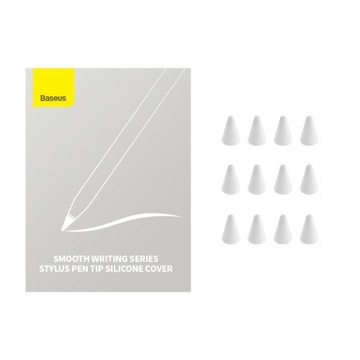 Сменные насадки для Apple Pencil 2/1/Baseus Smoth, силикон Baseus