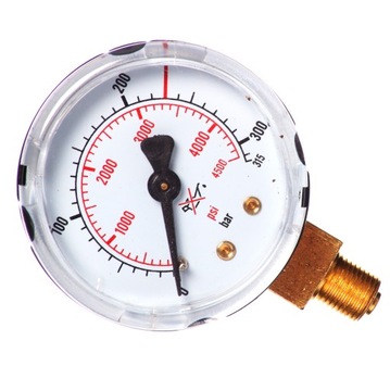 MANOMETR WSKAŹNIK CIŚNIENIA Ar/Co2 0-315 1/8