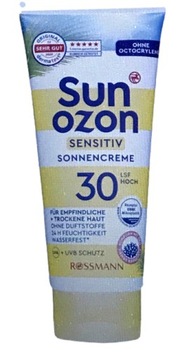 Sun ozon krem ochronny filtr 30 cera wrażliwa