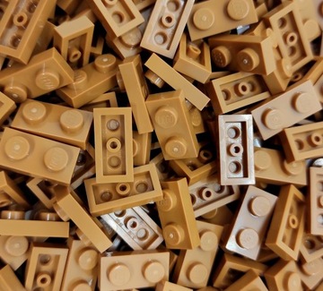 Lego 3023 Płytka 1x2 Medium Nougat 40szt. Nowe