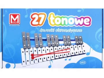 Красочные диатонические колокольчики CULMER, 27 тонов, МЕТАЛЛИЧЕСКИЕ ПЛАСТИНЫ + палочки