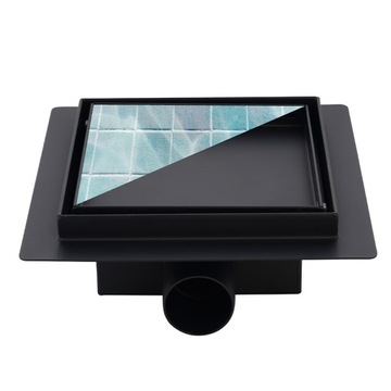 КВАДРАТНЫЙ ЛИНЕЙНЫЙ СТОП DL06 FIX G1 ЧЕРНЫЙ 15x15 СМ