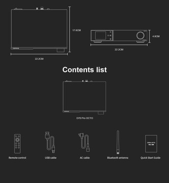 Topping D70 Pro Octo (Czarny) - DAC | 8x CS43198 | aptX-Adaptative | DSD512