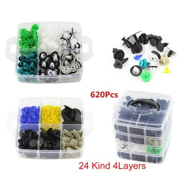 620 шт упакованных автомобильных крепежных зажимов a