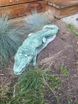 krokodyl gipsowy nie betonu ogrodowy figurka ogród