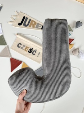Вельветовая буква 3D буква 40см