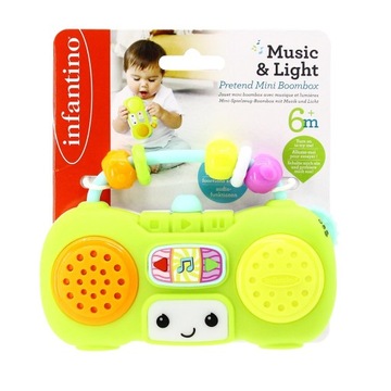 Radio, Boombox, światło, dźwięk, Infantino